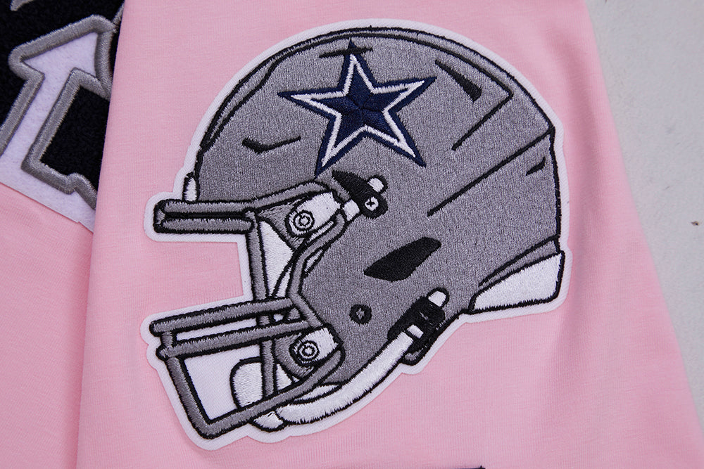 NFL DALLAS COWBOYS CLASSIC CHENILLE T-SHIRT POUR HOMME (ROSE)