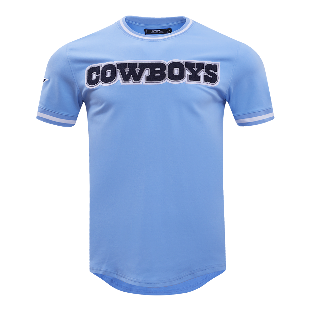 NFL DALLAS COWBOYS CLASSIC CHENILLE T-SHIRT POUR HOMME (BLEU UNIVERSITÉ)