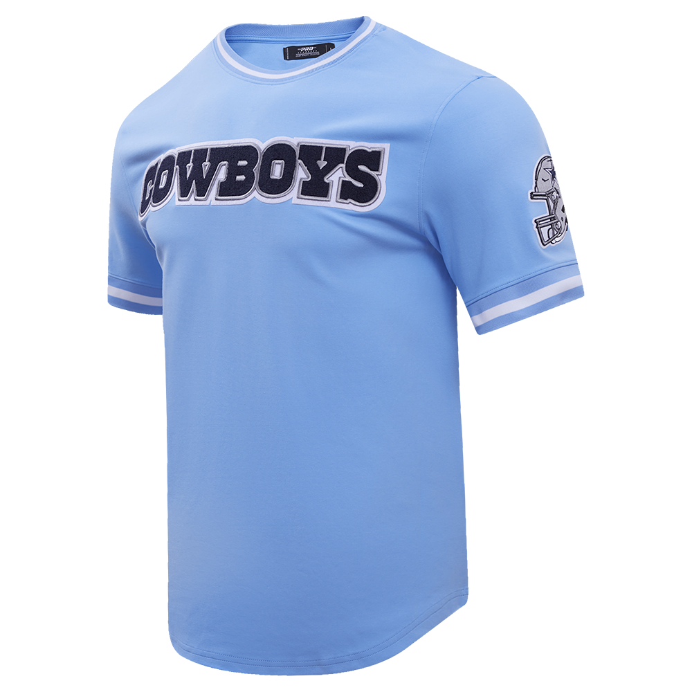 NFL DALLAS COWBOYS CLASSIC CHENILLE T-SHIRT POUR HOMME (BLEU UNIVERSITÉ)