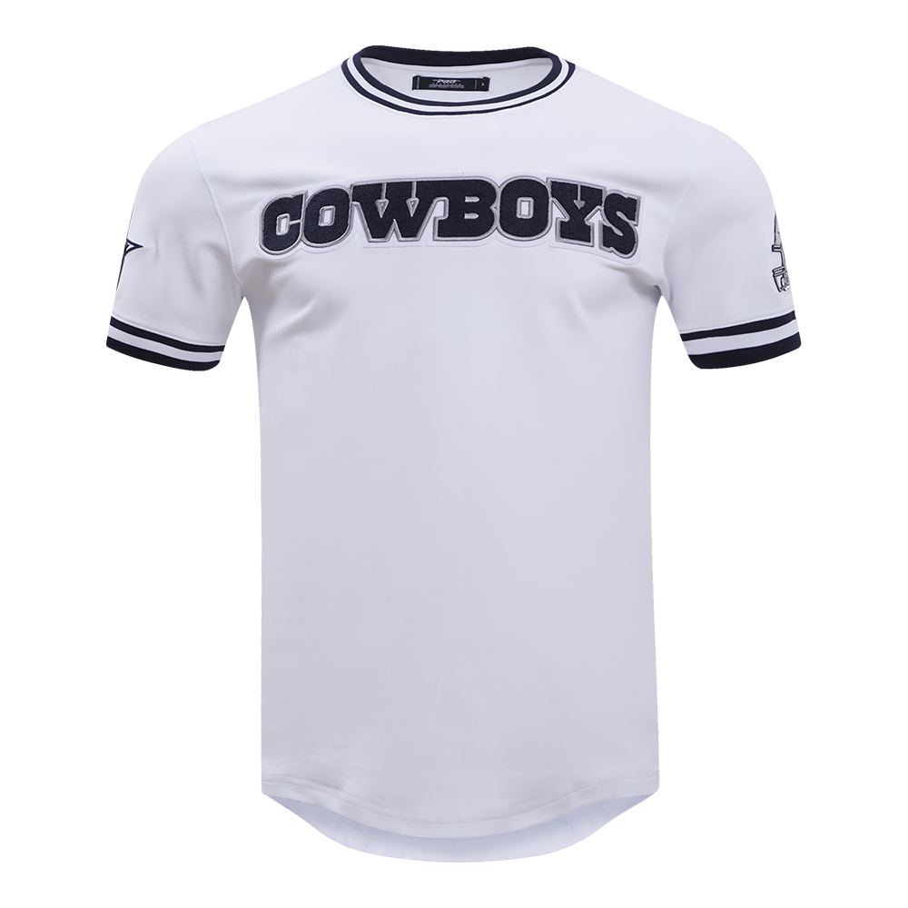 NFL DALLAS COWBOYS CLASSIC CHENILLE T-SHIRT POUR HOMME (BLANC)