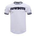 NFL DALLAS COWBOYS CLASSIC CHENILLE T-SHIRT POUR HOMME (BLANC)