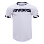 NFL DALLAS COWBOYS CLASSIC CHENILLE T-SHIRT POUR HOMME (BLANC)