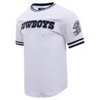 NFL DALLAS COWBOYS CLASSIC CHENILLE T-SHIRT POUR HOMME (BLANC)
