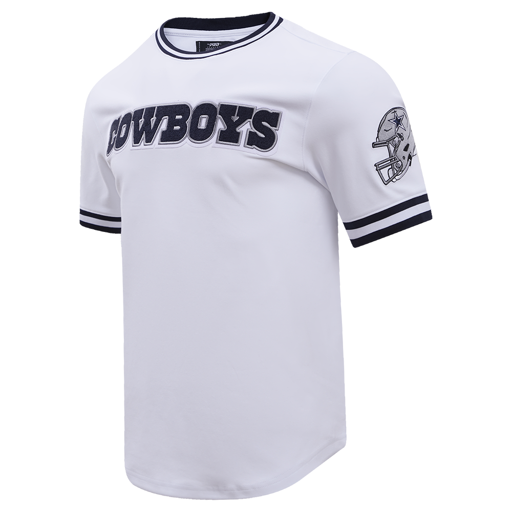 NFL DALLAS COWBOYS CLASSIC CHENILLE T-SHIRT POUR HOMME (BLANC)