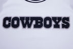 NFL DALLAS COWBOYS CLASSIC CHENILLE T-SHIRT POUR HOMME (BLANC)