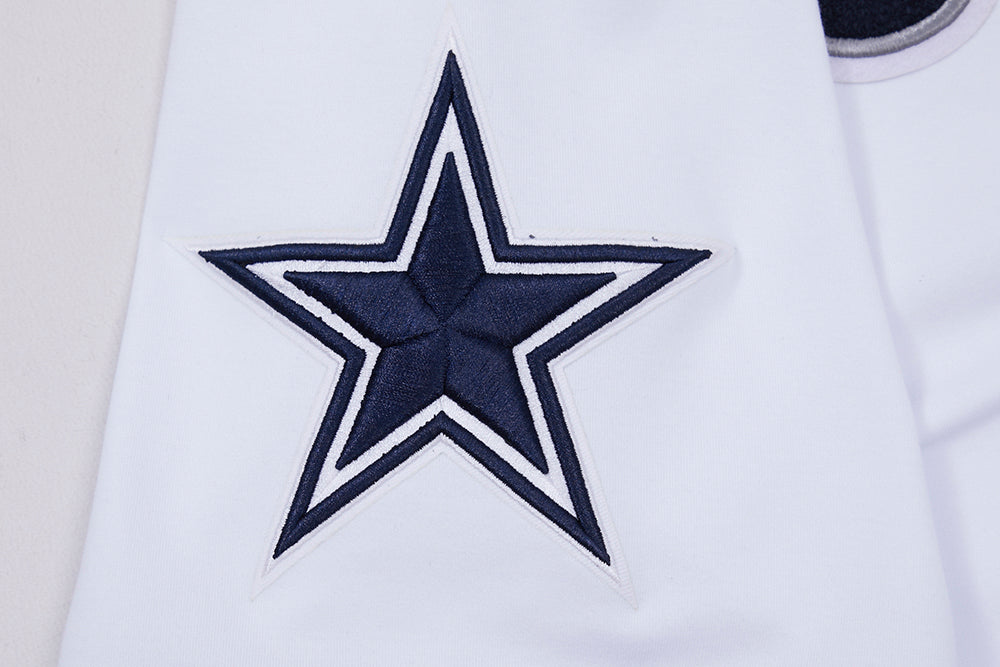NFL DALLAS COWBOYS CLASSIC CHENILLE T-SHIRT POUR HOMME (BLANC)