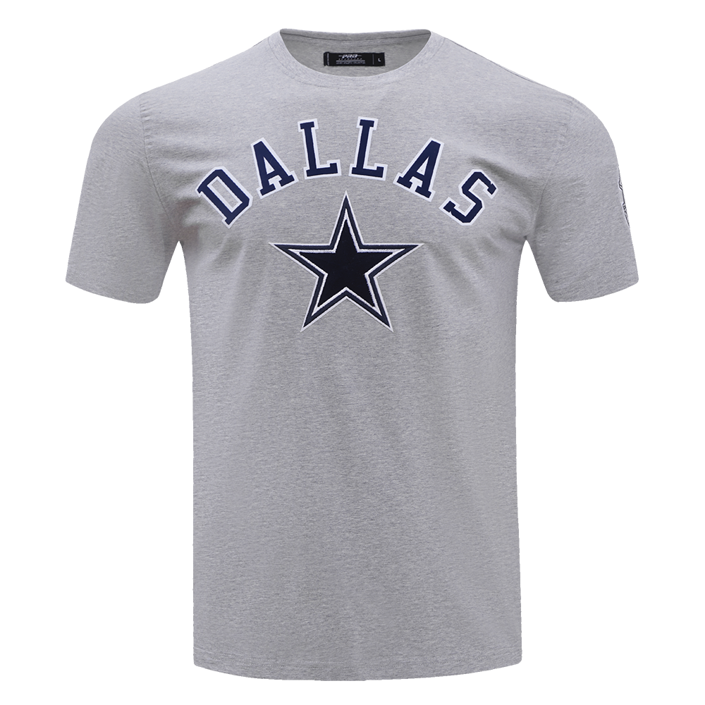 NFL DALLAS COWBOYS CLASSIC BRISTLE T-SHIRT POUR HOMME (GRIS CHINÉ)