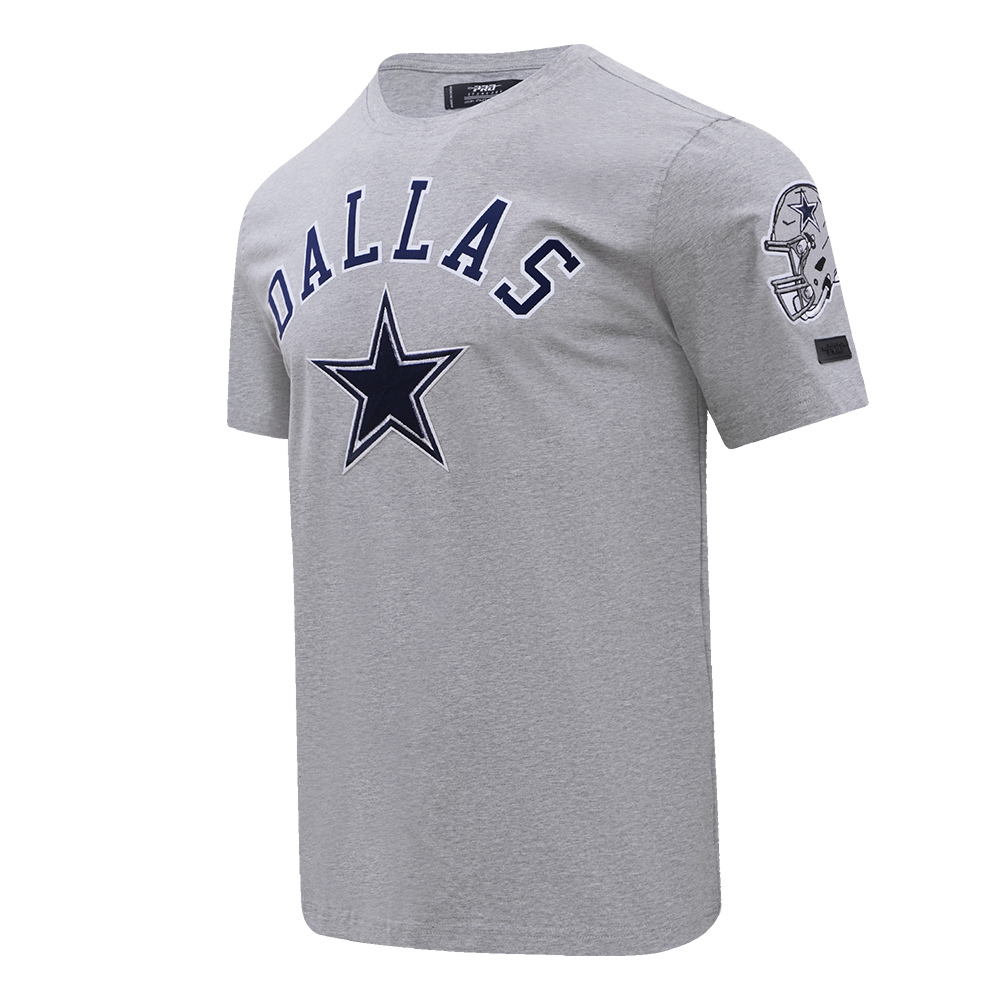NFL DALLAS COWBOYS CLASSIC BRISTLE T-SHIRT POUR HOMME (GRIS CHINÉ)