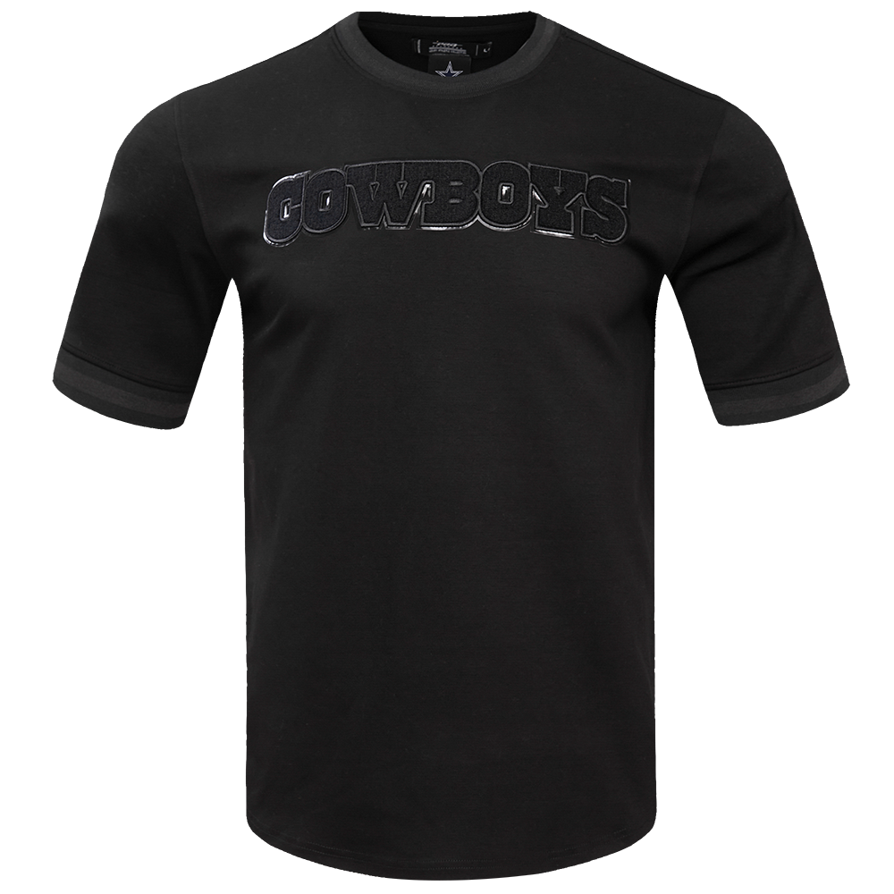NFL DALLAS COWBOYS TRIPLE BLACK MEN'S TEE (BLACK)