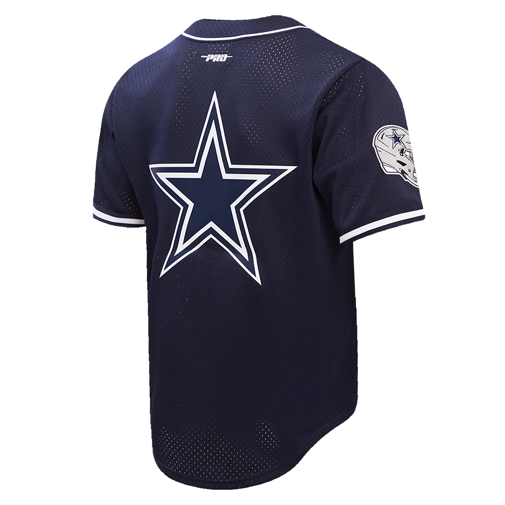 NFL DALLAS COWBOYS MICAH PARSONS #11 MEN'S MESH BUTTON DOWN JERSEY (MIDNIGHT NAVY)