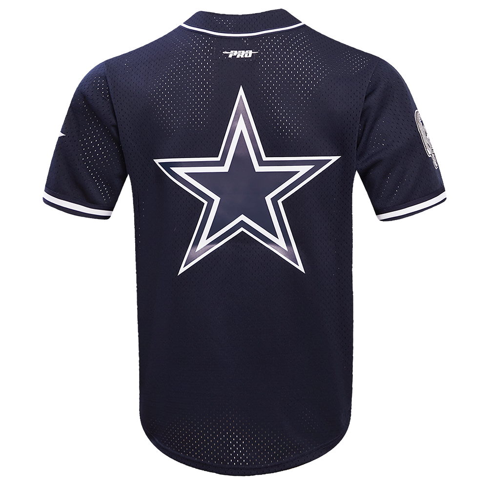 NFL DALLAS COWBOYS MICAH PARSONS #11 MEN'S MESH BUTTON DOWN JERSEY (MIDNIGHT NAVY)