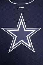 NFL DALLAS COWBOYS MICAH PARSONS #11 MEN'S MESH BUTTON DOWN JERSEY (MIDNIGHT NAVY)