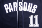 NFL DALLAS COWBOYS MICAH PARSONS #11 MEN'S MESH BUTTON DOWN JERSEY (MIDNIGHT NAVY)