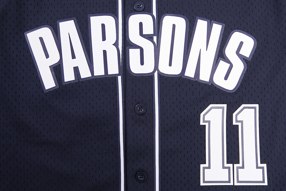 NFL DALLAS COWBOYS MICAH PARSONS #11 MEN'S MESH BUTTON DOWN JERSEY (MIDNIGHT NAVY)