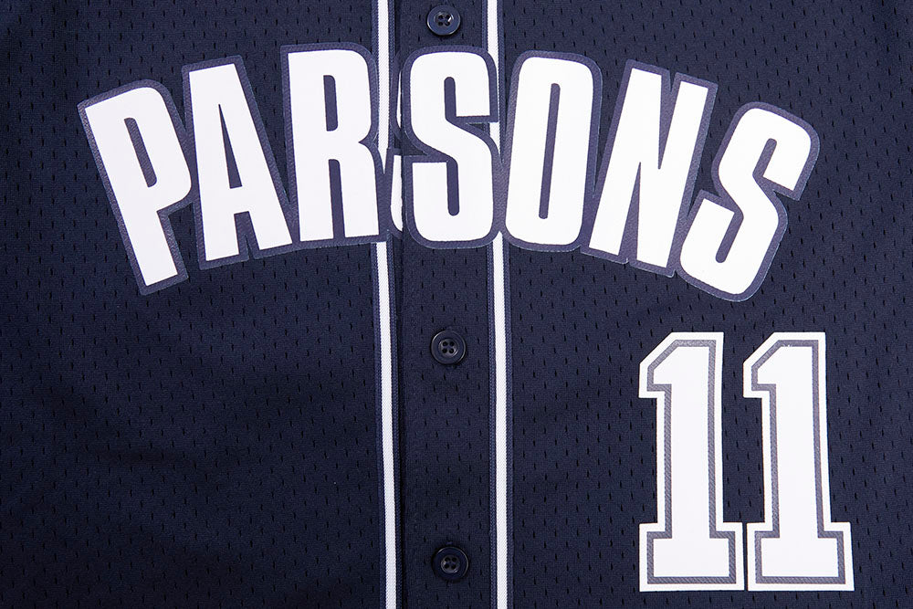 NFL DALLAS COWBOYS MICAH PARSONS #11 MEN'S MESH BUTTON DOWN JERSEY (MIDNIGHT NAVY)