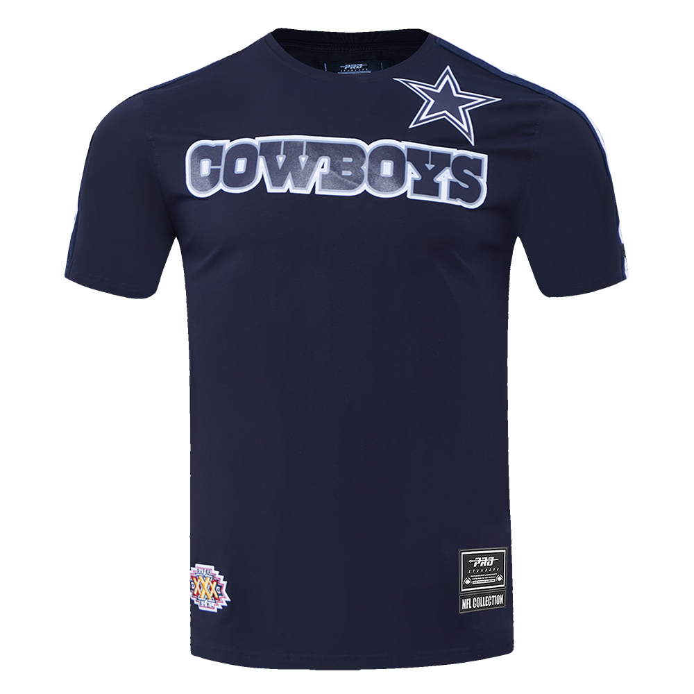 NFL DALLAS COWBOYS LOGO CLASSIC MESH MEN'S PRO TEAM TAPING SHIRT (MIDNIGHT NAVY)