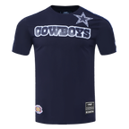 NFL DALLAS COWBOYS LOGO CLASSIC MESH MEN'S PRO TEAM TAPING SHIRT (MIDNIGHT NAVY)