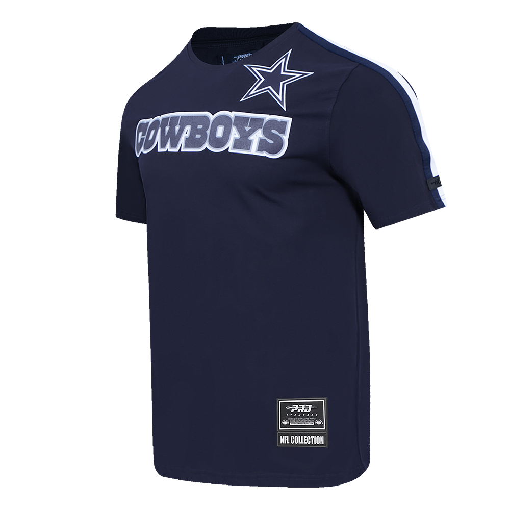 NFL DALLAS COWBOYS LOGO CLASSIC MESH MEN'S PRO TEAM TAPING SHIRT (MIDNIGHT NAVY)