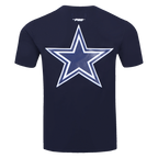 NFL DALLAS COWBOYS LOGO CLASSIC MESH MEN'S PRO TEAM TAPING SHIRT (MIDNIGHT NAVY)