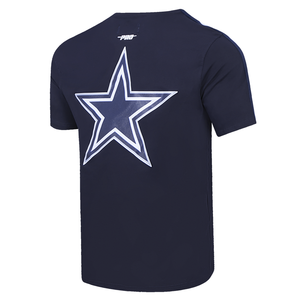 NFL DALLAS COWBOYS LOGO CLASSIC MESH MEN'S PRO TEAM TAPING SHIRT (MIDNIGHT NAVY)