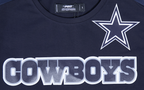 NFL DALLAS COWBOYS LOGO CLASSIC MESH MEN'S PRO TEAM TAPING SHIRT (MIDNIGHT NAVY)