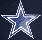 NFL DALLAS COWBOYS LOGO CLASSIC MESH MEN'S PRO TEAM TAPING SHIRT (MIDNIGHT NAVY)