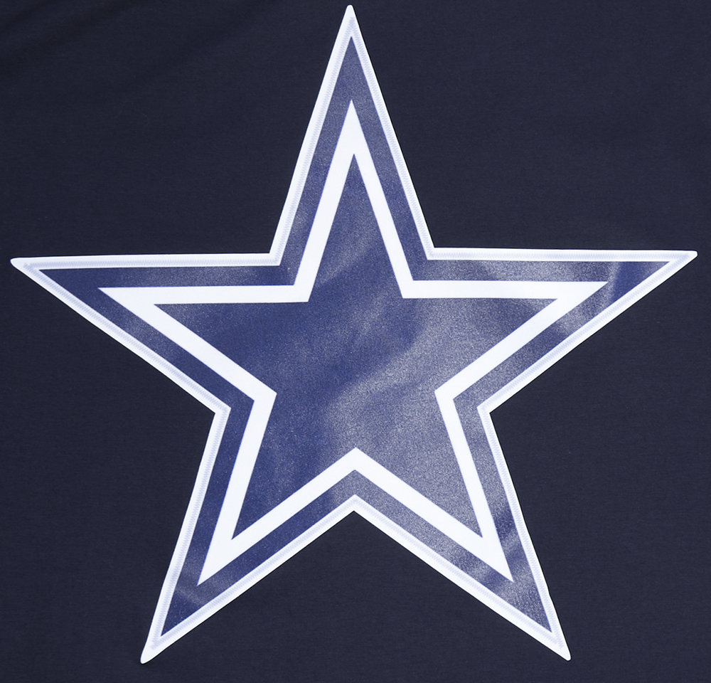 NFL DALLAS COWBOYS LOGO CLASSIC MESH MEN'S PRO TEAM TAPING SHIRT (MIDNIGHT NAVY)