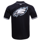 NFL DALLAS COWBOYS LOGO CLASSIC MEN'S MESH BUTTON DOWN JERSEY (MIDNIGHT NAVY)