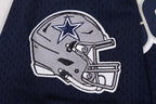 NFL DALLAS COWBOYS LOGO CLASSIC MEN'S MESH BUTTON DOWN JERSEY (MIDNIGHT NAVY)