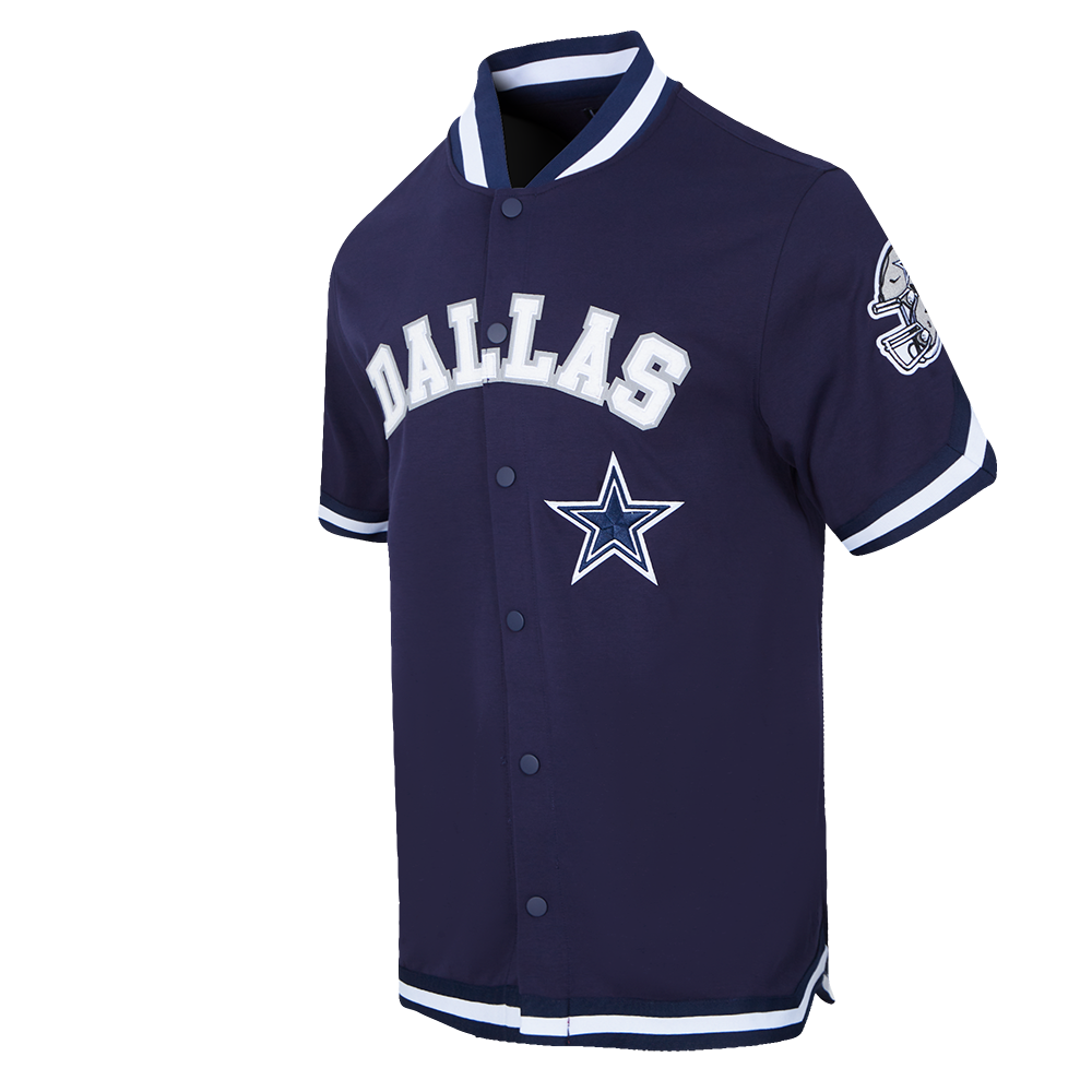 NFL DALLAS COWBOYS CLASSIC MEN'S WARM UP JACKET (MIDNIGHT NAVY)