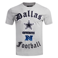 NFL DALLAS COWBOYS OLD ENGLISH T-SHIRT POUR HOMME (GRIS CHINÉ)