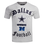 NFL DALLAS COWBOYS OLD ENGLISH T-SHIRT POUR HOMME (GRIS CHINÉ)