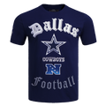 NFL DALLAS COWBOYS OLD ENGLISH T-SHIRT POUR HOMME (MARINE MINUIT)