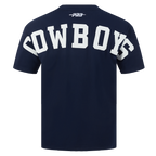 NFL DALLAS COWBOYS WINGSPAN T-SHIRT EN JERSEY DE COTON À ÉPAULES TOMBANTES POUR HOMME (MARINE MINUIT)