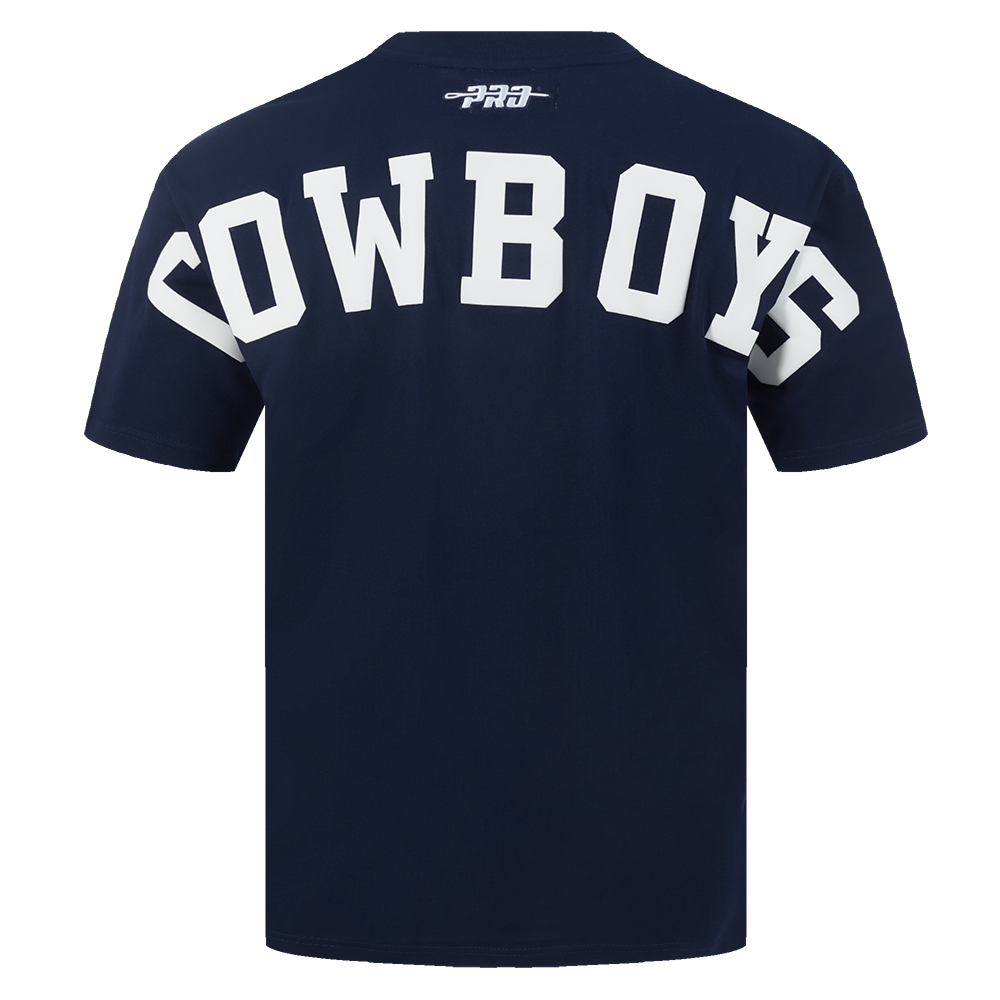 NFL DALLAS COWBOYS WINGSPAN T-SHIRT EN JERSEY DE COTON À ÉPAULES TOMBANTES POUR HOMME (MARINE MINUIT)