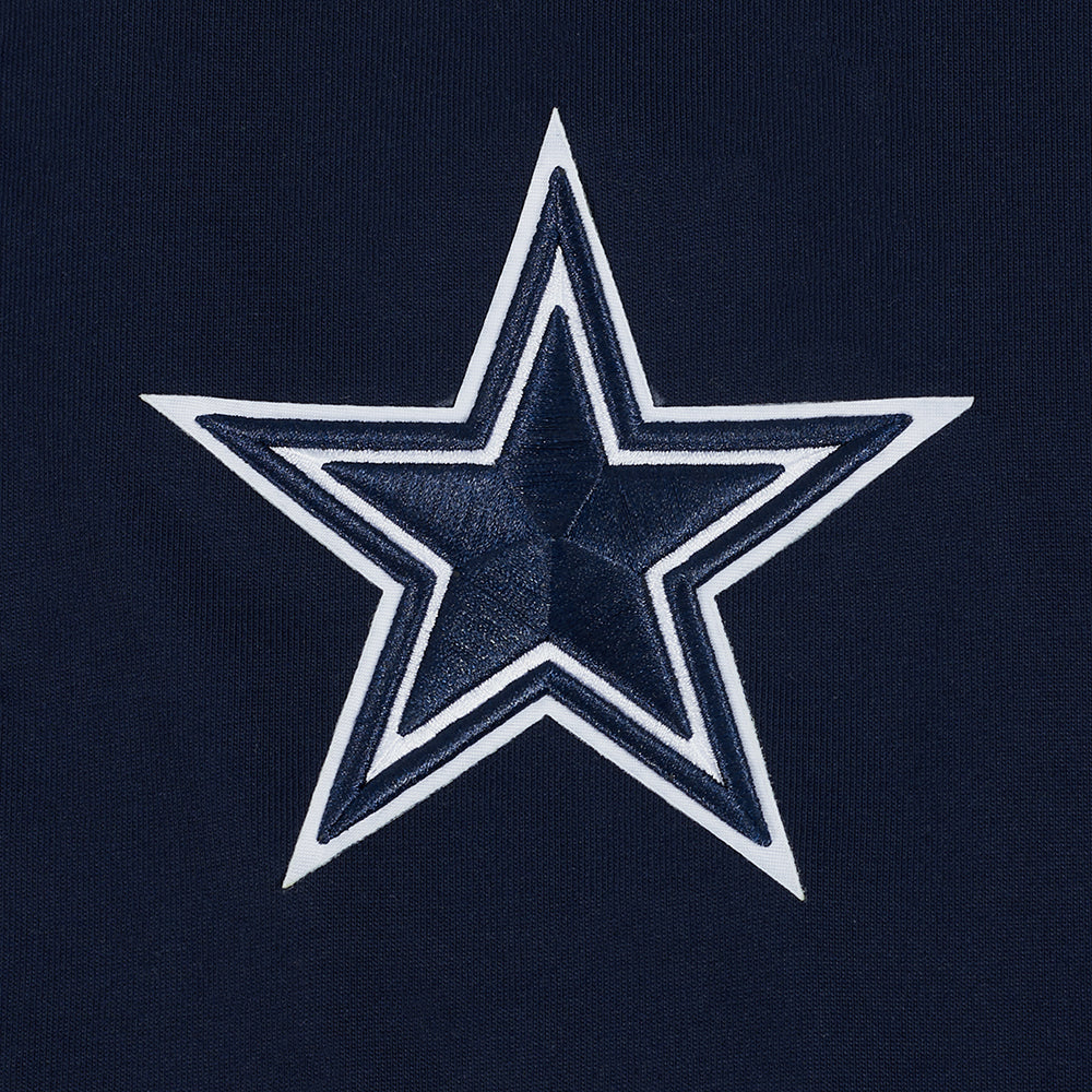 NFL DALLAS COWBOYS WINGSPAN T-SHIRT EN JERSEY DE COTON À ÉPAULES TOMBANTES POUR HOMME (MARINE MINUIT)