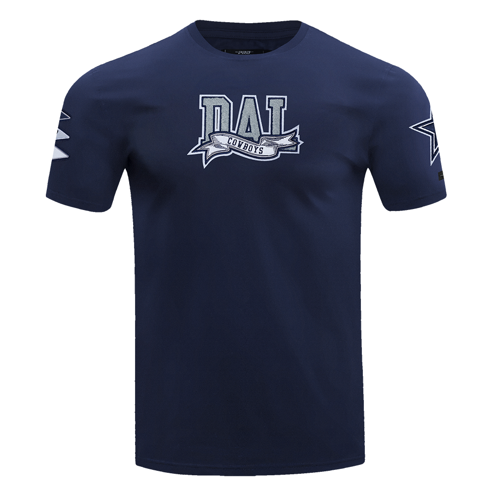 NFL DALLAS COWBOYS TEAM PENNANTS T-SHIRT POUR HOMME (MARINE MINUIT)