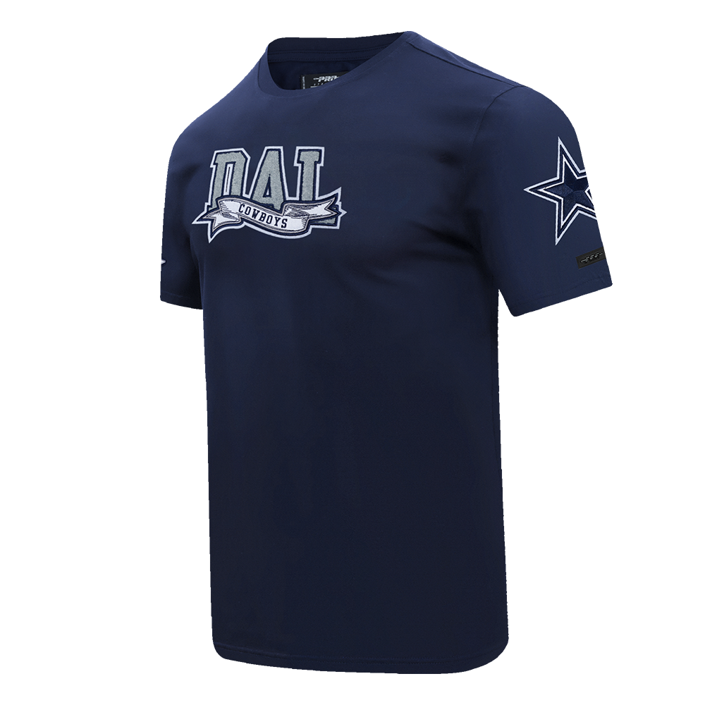 NFL DALLAS COWBOYS TEAM PENNANTS T-SHIRT POUR HOMME (MARINE MINUIT)