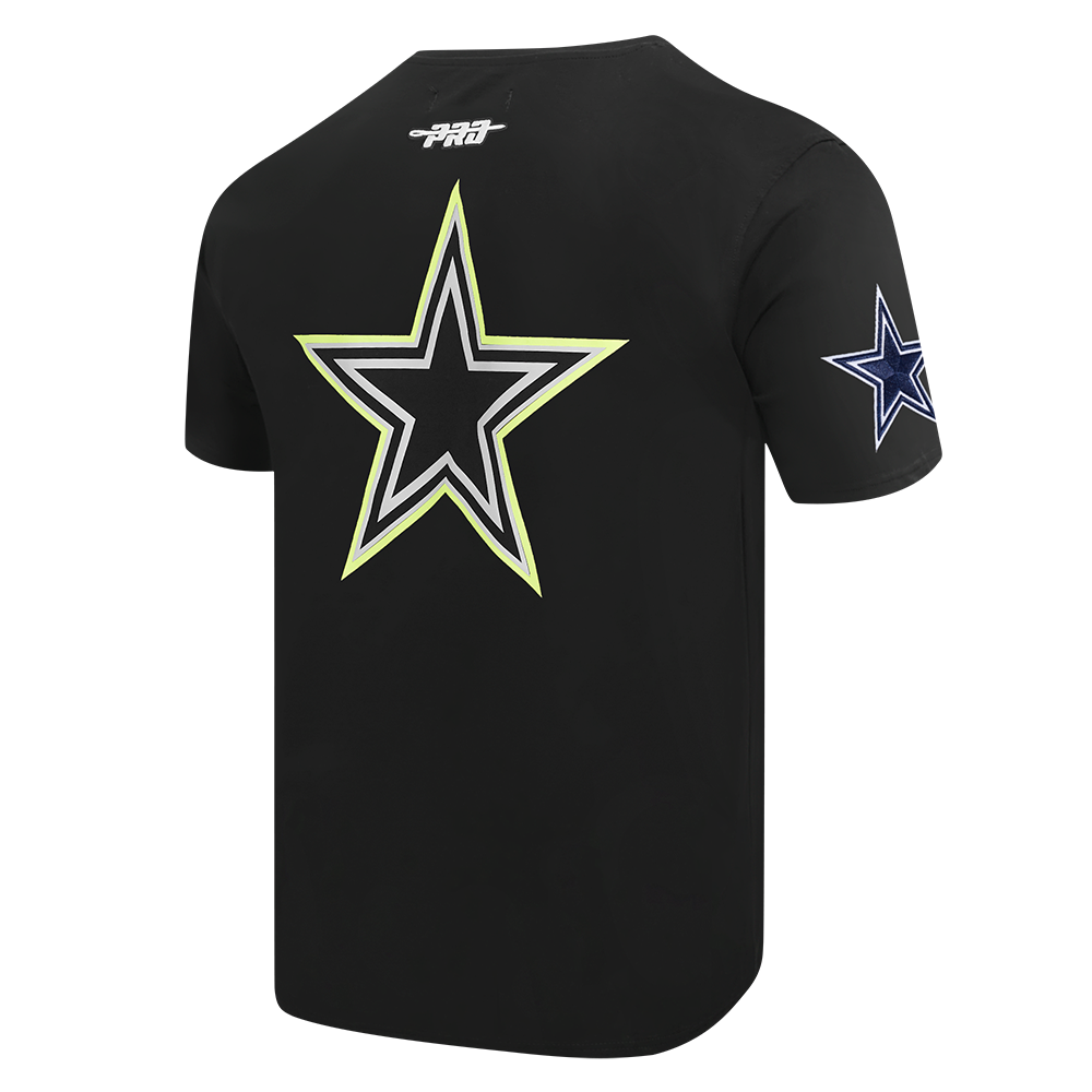 NFL DALLAS COWBOYS UNDER THE LIGHTS T-SHIRT EN JERSEY SIMPLE POUR HOMME (NOIR)