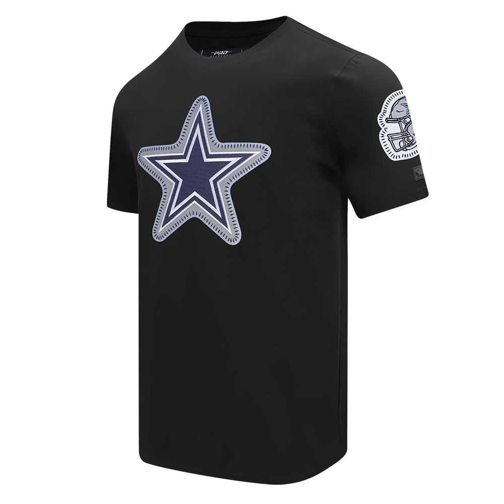 NFL DALLAS COWBOYS DIY PICK STITCH MEN'S SINGLE JERSEY TEE (BLACK)