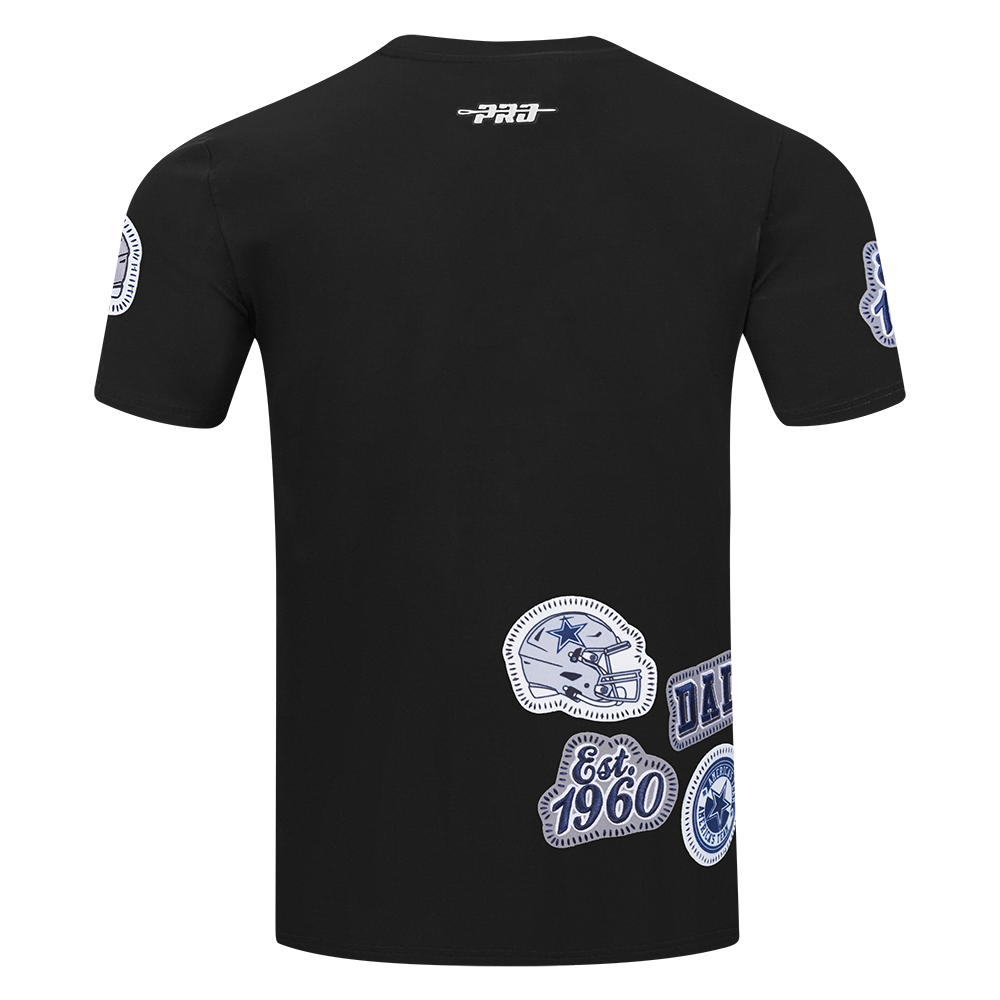 NFL DALLAS COWBOYS DIY PICK STITCH MEN'S SINGLE JERSEY TEE (BLACK)