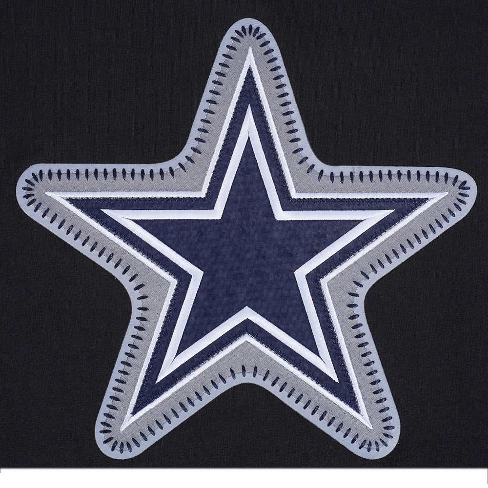 NFL DALLAS COWBOYS DIY PICK STITCH MEN'S SINGLE JERSEY TEE (BLACK)