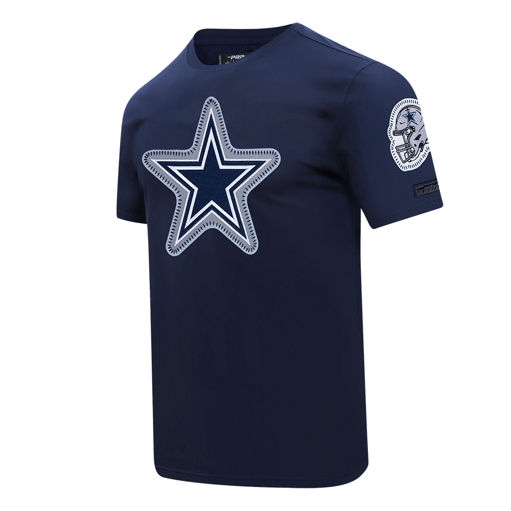 NFL DALLAS COWBOYS DIY PICK STITCH MEN'S SINGLE JERSEY TEE (MIDNIGHT NAVY)