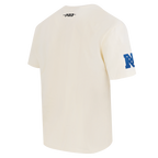 NFL DALLAS COWBOYS CHROME MEN'S COTTON JERSEY DROP SHOULDER TEE (EGGSHELL)