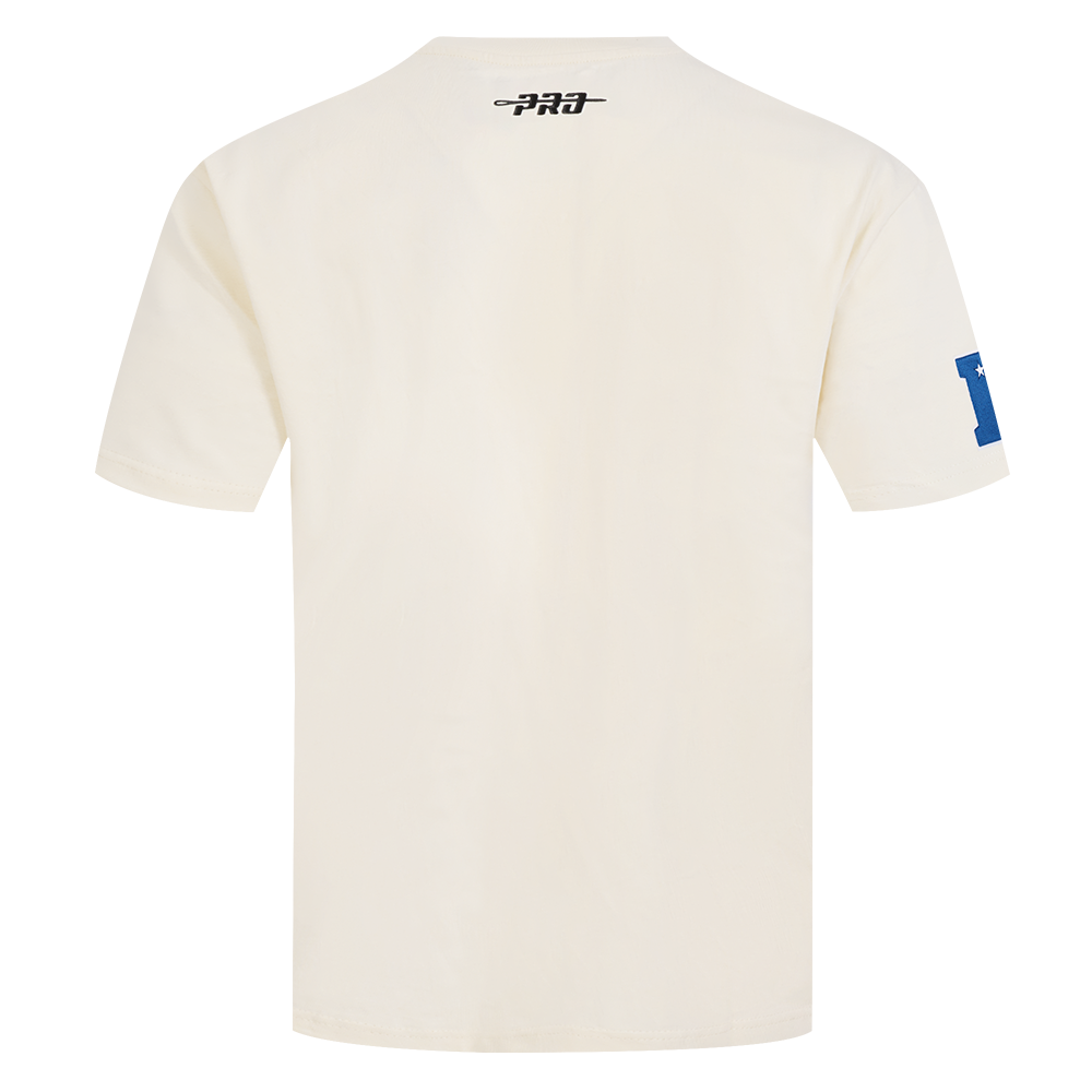 NFL DALLAS COWBOYS CHROME MEN'S COTTON JERSEY DROP SHOULDER TEE (EGGSHELL)