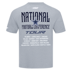 NFL DALLAS COWBOYS CITY TOUR 2.0 MEN'S COTTON JERSEY DROP SHOULDER TEE (DARK HEATHER GRAY)