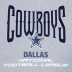 NFL DALLAS COWBOYS CITY TOUR 2.0 MEN'S COTTON JERSEY DROP SHOULDER TEE (DARK HEATHER GRAY)