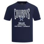 NFL DALLAS COWBOYS CITY TOUR 2.0 T-SHIRT EN JERSEY DE COTON À ÉPAULES TOMBANTES POUR HOMME (MARINE MINUIT)