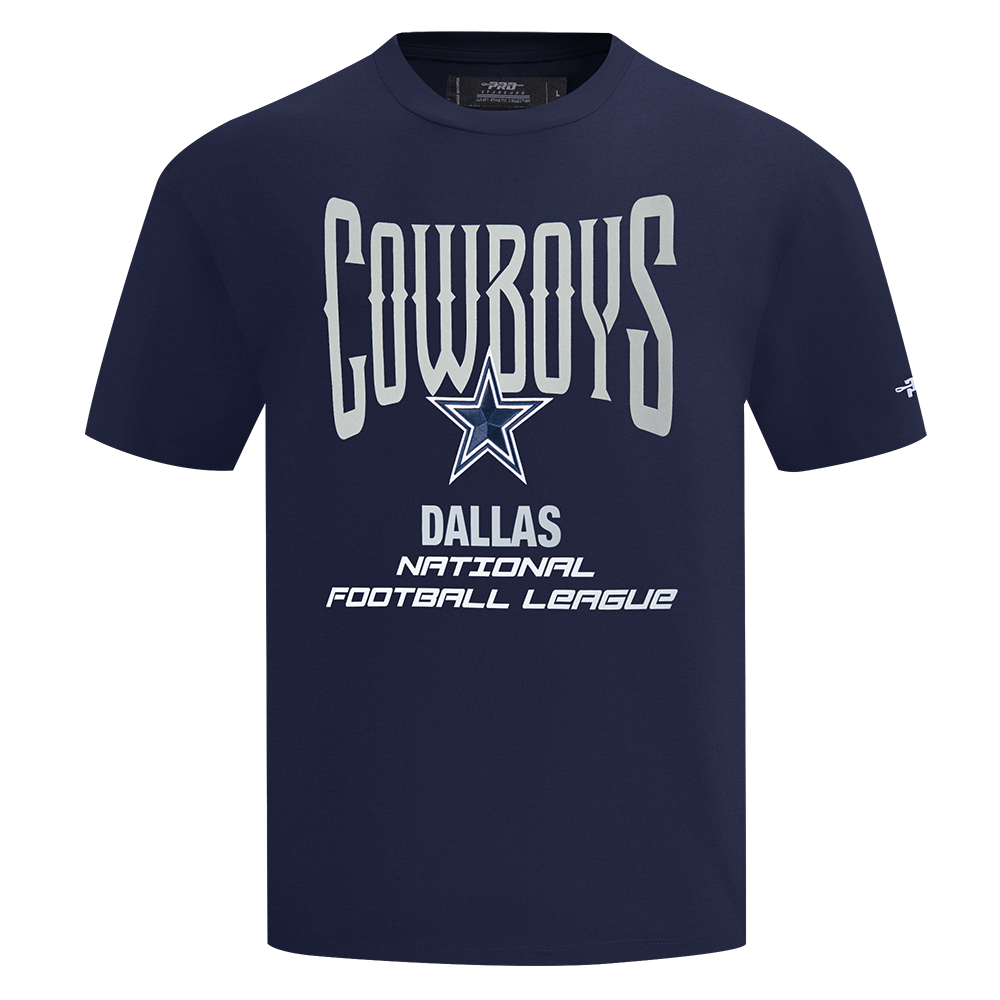 NFL DALLAS COWBOYS CITY TOUR 2.0 T-SHIRT EN JERSEY DE COTON À ÉPAULES TOMBANTES POUR HOMME (MARINE MINUIT)