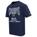 NFL DALLAS COWBOYS CITY TOUR 2.0 T-SHIRT EN JERSEY DE COTON À ÉPAULES TOMBANTES POUR HOMME (MARINE MINUIT)